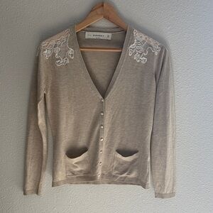 Zara Knit Lace Cardigan - size Medium